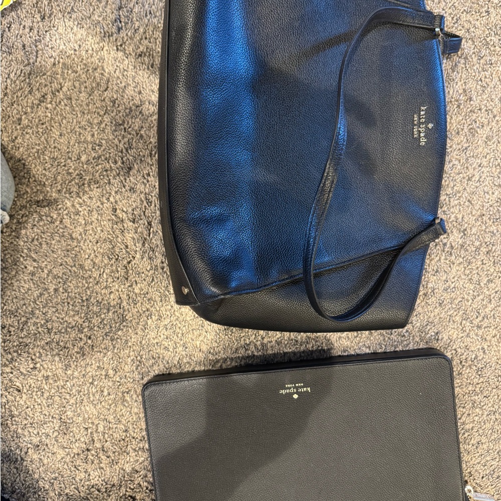 Kate Spade Black Leather purse/tote